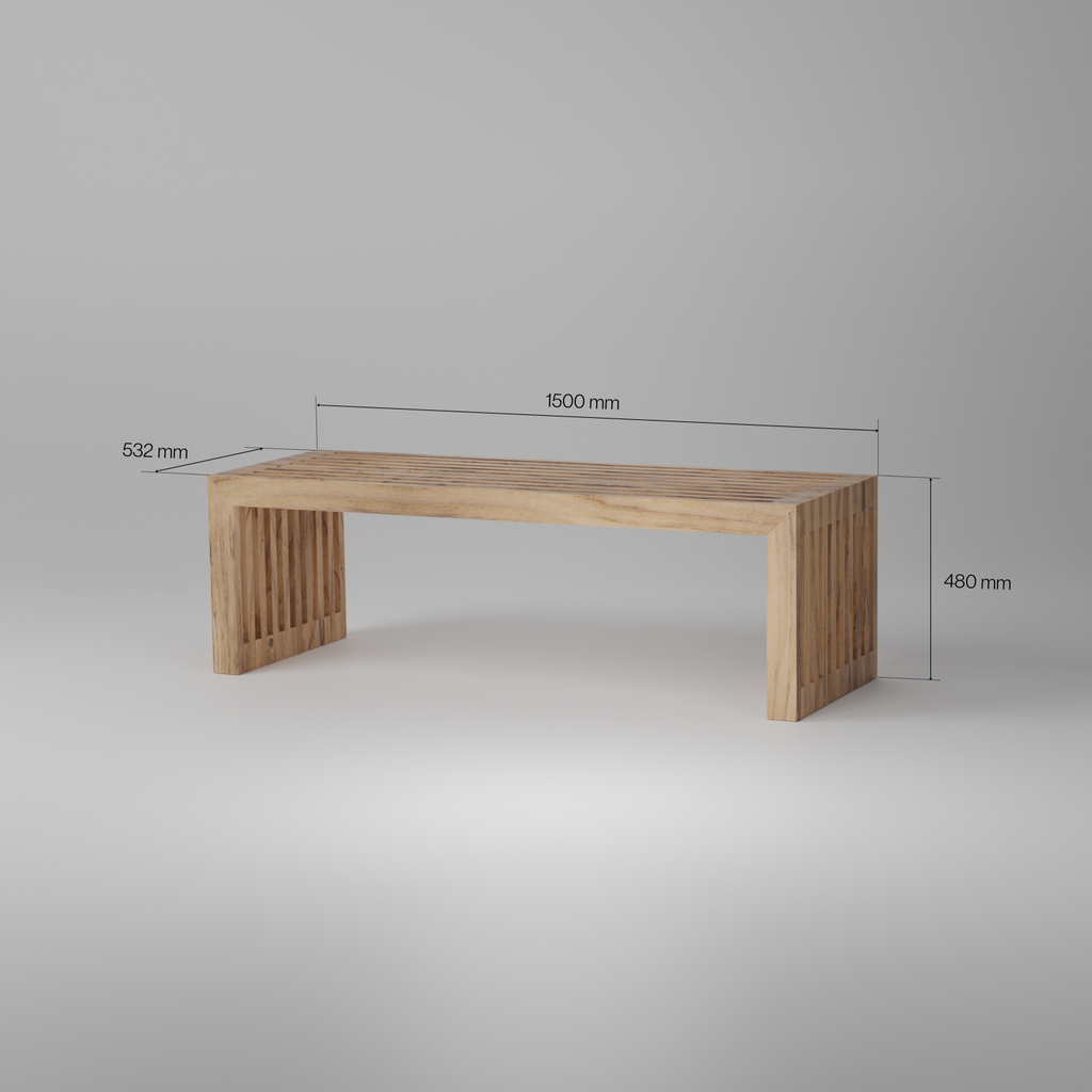 Modern bench, Build plans