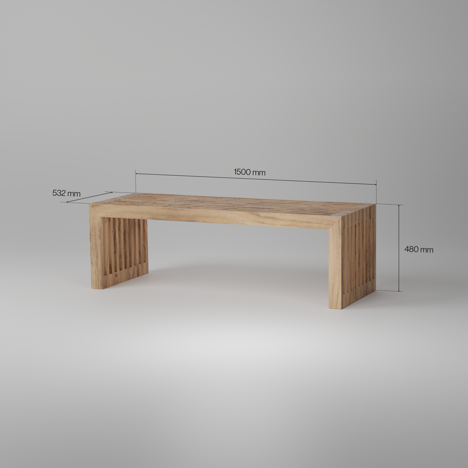 Modern bench, Build plans