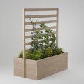 Planter box with trellis, Build plans