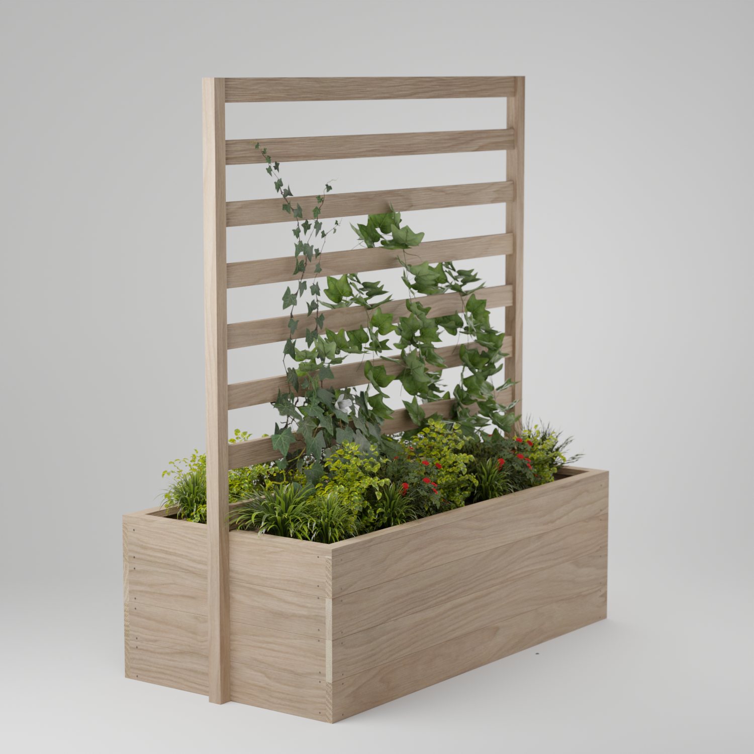 Planter box with trellis, Build plans