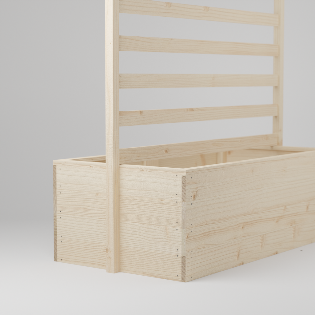 Planter box with trellis, Build plans