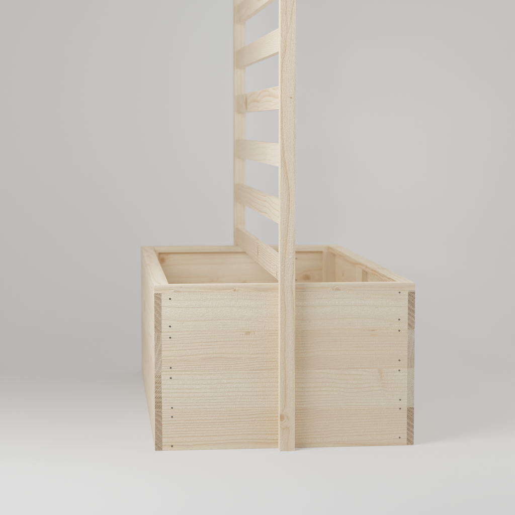 Planter box with trellis, Build plans