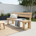 Bench with backrest, Build plans