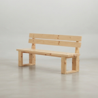 Bench with backrest, Build plans