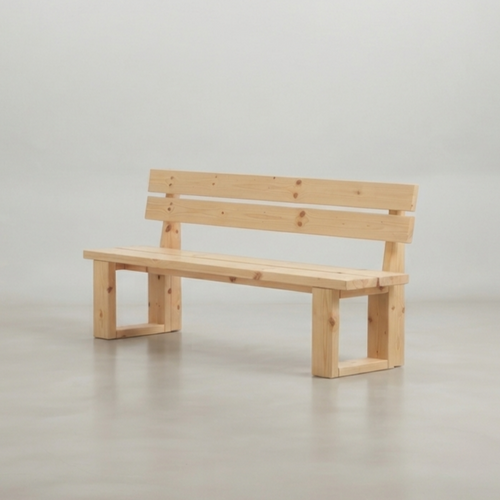 Bench with backrest, Build plans
