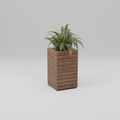 Modern planter box with slats, Build plans