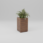 Modern planter boxes with slats, Build plans