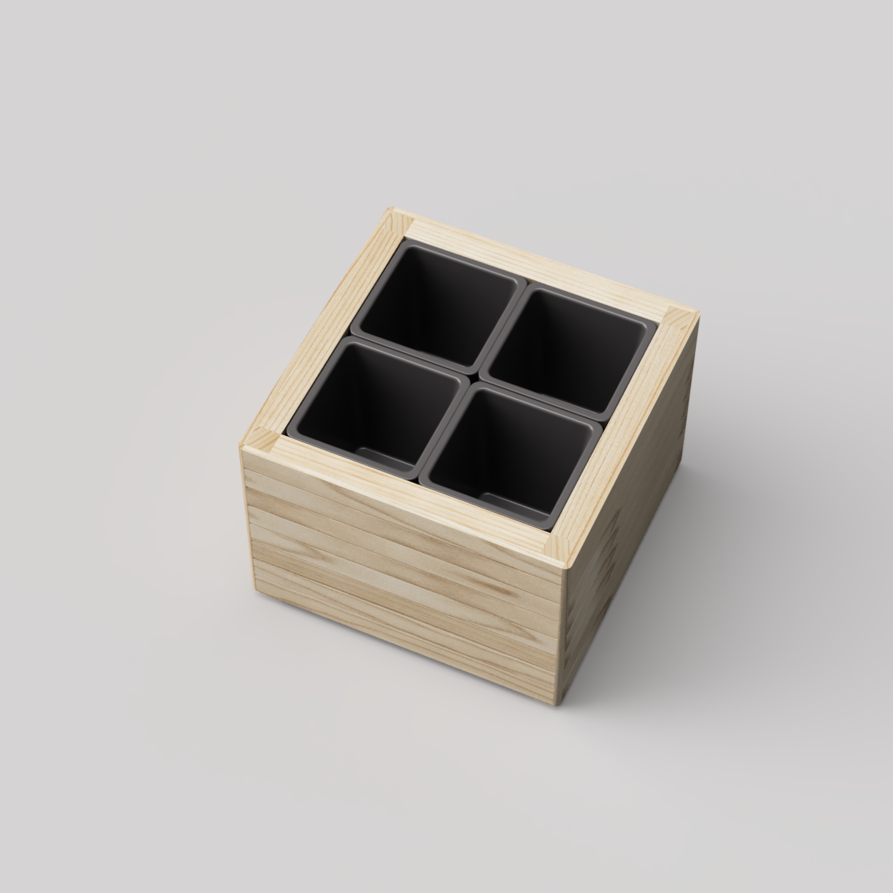 Modern planter box with slats, Build plans