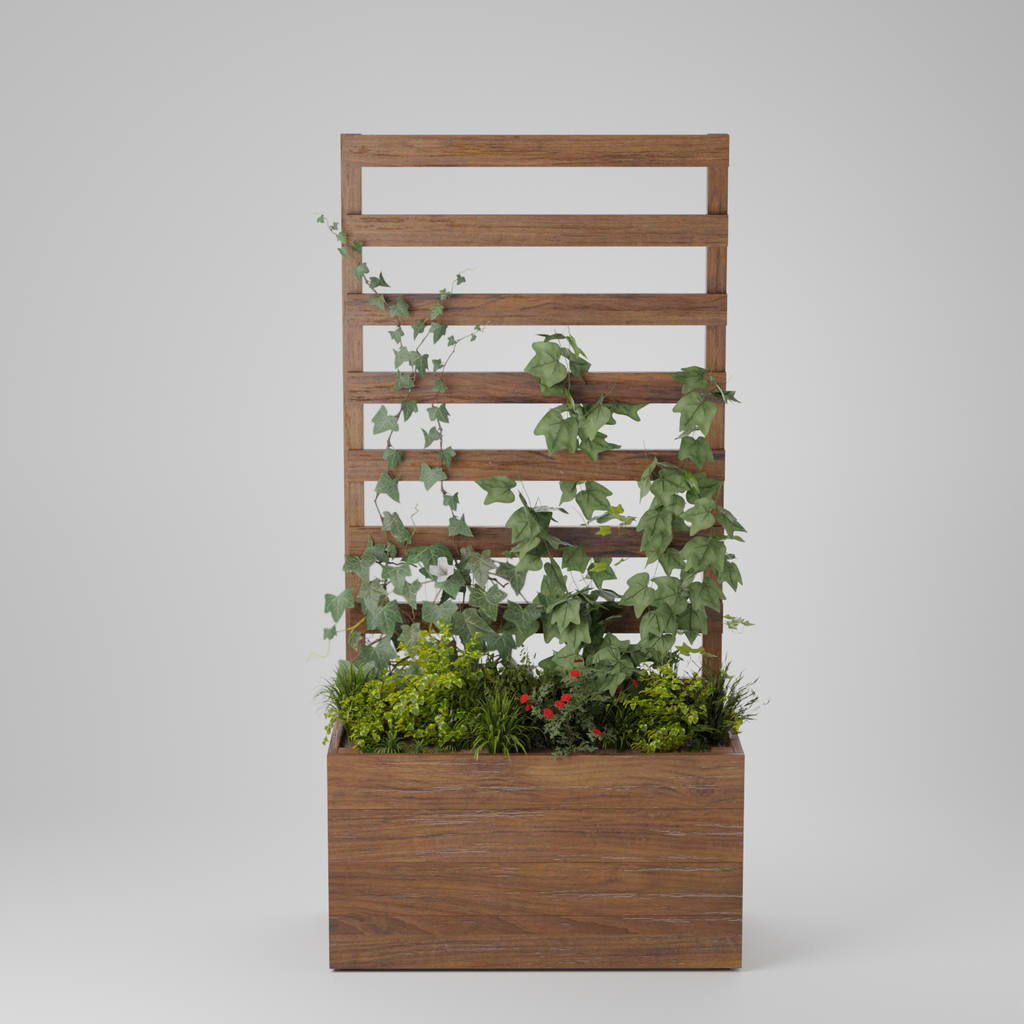 Planter box with trellis, Build plans