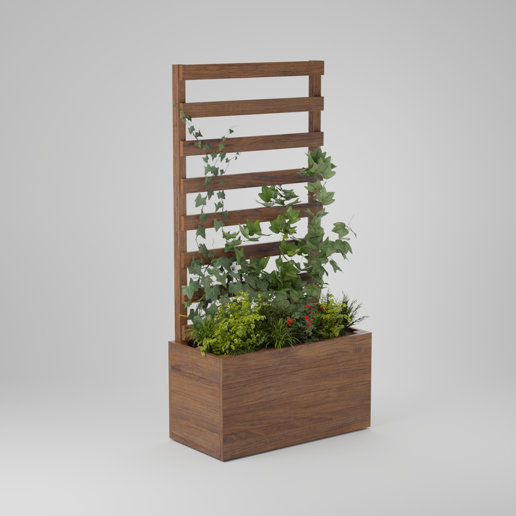 Planter box with trellis, Build plans