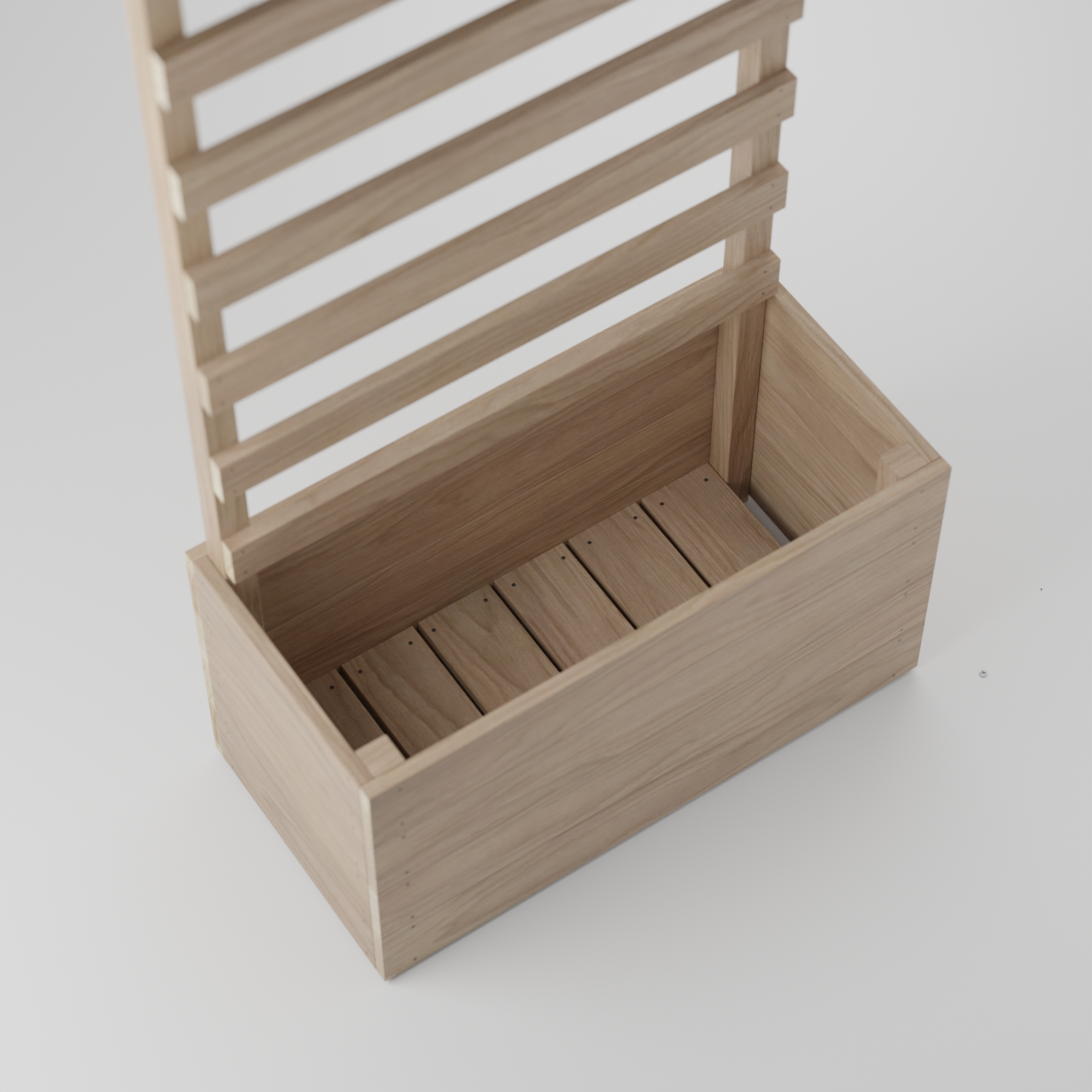 Planter box with trellis, Build plans