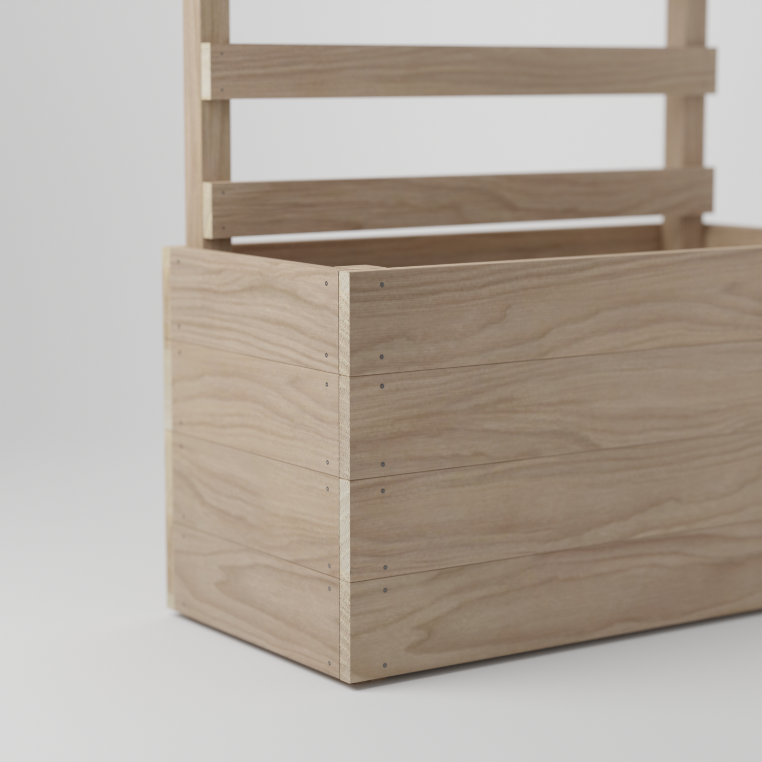 Planter box with trellis, Build plans