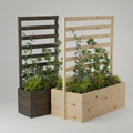 Planter boxes with trellis, Build plans